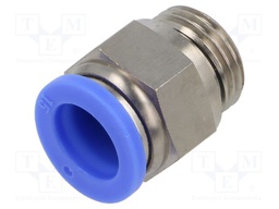 Push-in fitting; straight; G 1/2"; -0.95÷15bar; 15mm