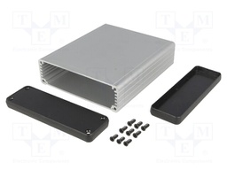 Enclosure: with panel; 1455; X: 103mm; Y: 120mm; Z: 30mm; aluminium