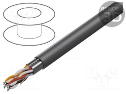 Wire; Alpha Essential C&C; 50x2x24AWG; shielded,Al-PET foil; PVC