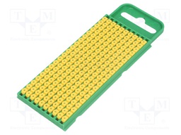Markers for cables and wires; Label symbol: +; 0.8÷2.2mm; yellow