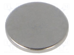 Magnet: permanent; neodymium; 5N; Ø: 10mm; H: 1mm