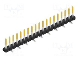 Connector: pin strips; pin header; male; PIN: 19; 2.54mm; SMT; 1x19