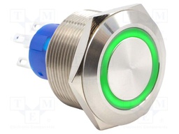 Switch: vandal resistant; SPDT; 3A/250VAC; IP67; ON-(ON); 24V; ULV8