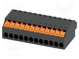 PCB connector, nominal cross section: 1.5 mm2, color: black,