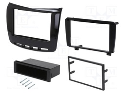 Radio mounting frame; Lancia; 1 DIN,2 DIN; black gloss