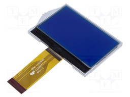 Display: LCD; graphical; 128x64; STN Negative; 77.3x51.7x5.3mm