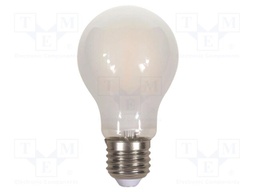 LED lamp; white cold; E27; 220÷240VAC; 840lm; P: 7W; 300°; 6400K
