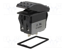 ROCKER; SPST; Pos: 2; ON-OFF; 16A/30VDC; black; Rcont max: 20mΩ; R7