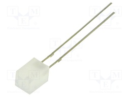 LED; square; 5x5x7mm; orange; 150-220mcd; 140°; Front: flat; 30mA