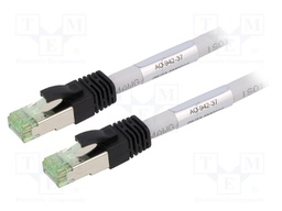 Patch cord; S/FTP; Cat 8.1; stranded; Cu; LSZH; grey; 20m; 24AWG