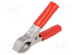 Crocodile clip; 36A; 60VDC; red; 30VAC