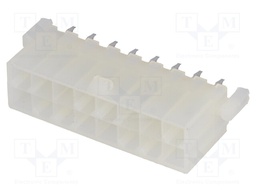 Socket; wire-board; male; MF42; 4.2mm; PIN: 16; THT; PCB snap; 7A