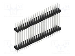 Connector: pin strips; pin header; male; PIN: 40; 2.54mm; THT; 2x20