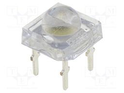 LED Super Flux; 7.6x7.6mm; white cold; 27(typ)lm; 120°; 2.9÷3.6V