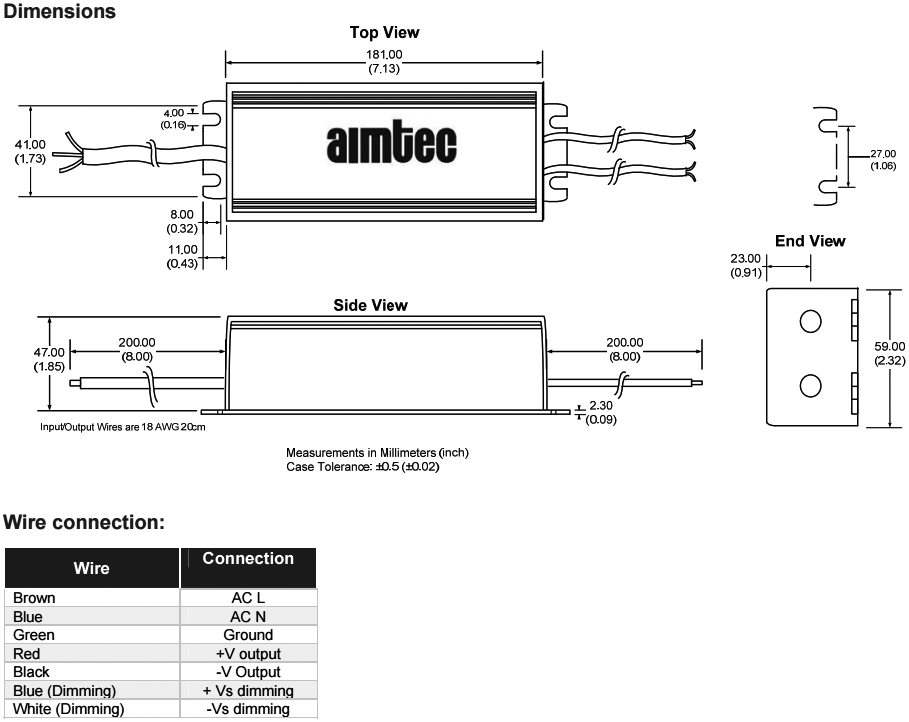 Power supply: switched-mode; LED; 90W; 24÷36VDC; 2.5A; 90÷305VAC