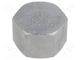 Hexagonal,female; max.10.5bar; 1.4408 stainless steel; G316