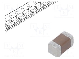 Capacitor: ceramic; 1uF; 25VDC; X5R; ±10%; SMD; 0402