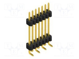Connector: pin strips; pin header; male; PIN: 7; 1.27mm; SMT; 1x7