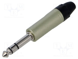 Connector: Jack 6,3mm; plug; male; straight; soldering; for cable