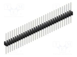 Connector: pin strips; pin header; male; PIN: 32; 1.27mm; THT; 1x32