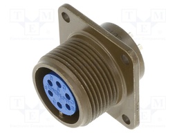 Connector: circular; Series: 97; socket; female; PIN: 6; soldering