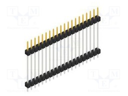Connector: pin strips; pin header; male; PIN: 20; 2.54mm; THT; 1x20