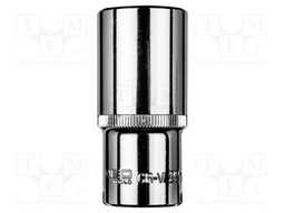 Socket; 6-angles,socket spanner; HEX 22mm; 3/8"; long