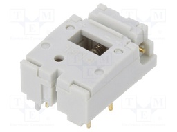 Switch: keypad; Pos: 2; SPDT; 0.01A/24VDC; white; Leads: for PCB