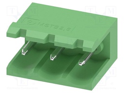 PCB headers, nominal cross section: 2.5 mm?, color: green, n