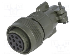 Connector: circular; Series: DS/MS; plug; female; PIN: 10; for cable