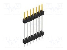 Connector: pin strips; pin header; male; PIN: 7; 2.54mm; THT; 1x7