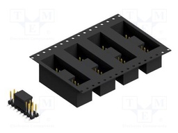 Connector: pin strips; pin header; male; PIN: 16; 2.54mm; SMT; 2x8