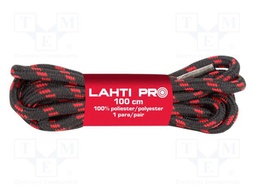 Shoelaces; black-red; TREKKING; round; 10set; 1000mm