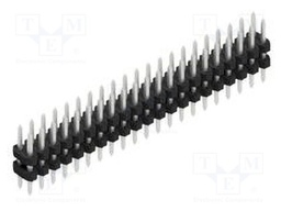 Connector: pin strips; pin header; male; PIN: 42; 2mm; THT; 2x21