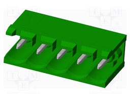 Connector: pluggable terminal block; socket; male; angled 90°