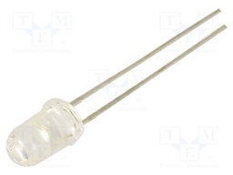 LED; red; 5mm; 60mcd; 35°; 1.7VDC
