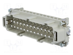 Connector: HDC; contact insert; male; C146; PIN: 24; 24+PE; size E24