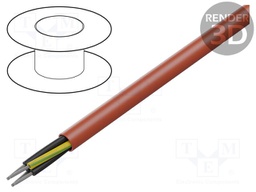 Wire; SiHF-J; 7G0.75mm2; Cu; stranded; silicone; red-brown