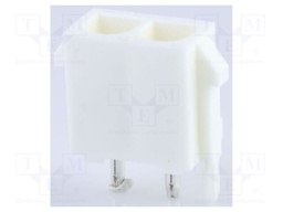 Socket; wire-wire; male; MLX; 6.35mm; PIN: 2; Layout: 1x2; on PCBs