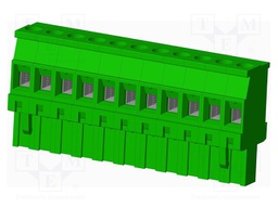Connector: pluggable terminal block; plug; female; angled 90°