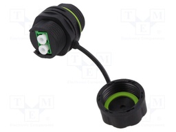 Connector: fiber optic; socket; LC; for panel mounting; ways: 2