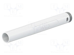 Connector: 4mm banana; plug; 32A; 1kV; white; insulated; 2.5mm2
