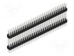 Connector: pin strips; pin header; male; PIN: 64; 1.27mm; THT; 2x32
