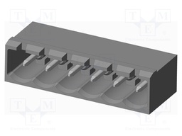 Connector: pluggable terminal block; socket; male; on PCBs