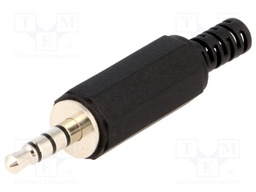 Plug; Jack 3,5mm; male; with strain relief; ways:4; straight