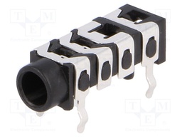 Socket; Jack 3,5mm specjalny; female; ways: 4; THT; W: 6mm; H: 6mm