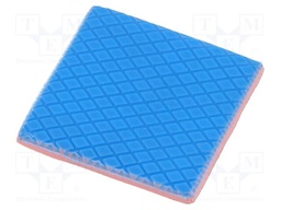 Tape: heat transfer; W: 30mm; L: 30mm; Thk: 3mm; 3W/mK; pink; 24kV; 1s.