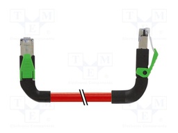 Patch cord; RJ45 up angled plug,RJ45 right angled plug; 5; Cu