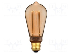 LED lamp; white warm; E27; 220÷240VAC; 200lm; P: 4W; 300°; 1800K