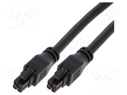 Cable: Mega-Fit-Mega-Fit; female; Mega-Fit; 5.7mm; PIN: 4; 20A; 300V